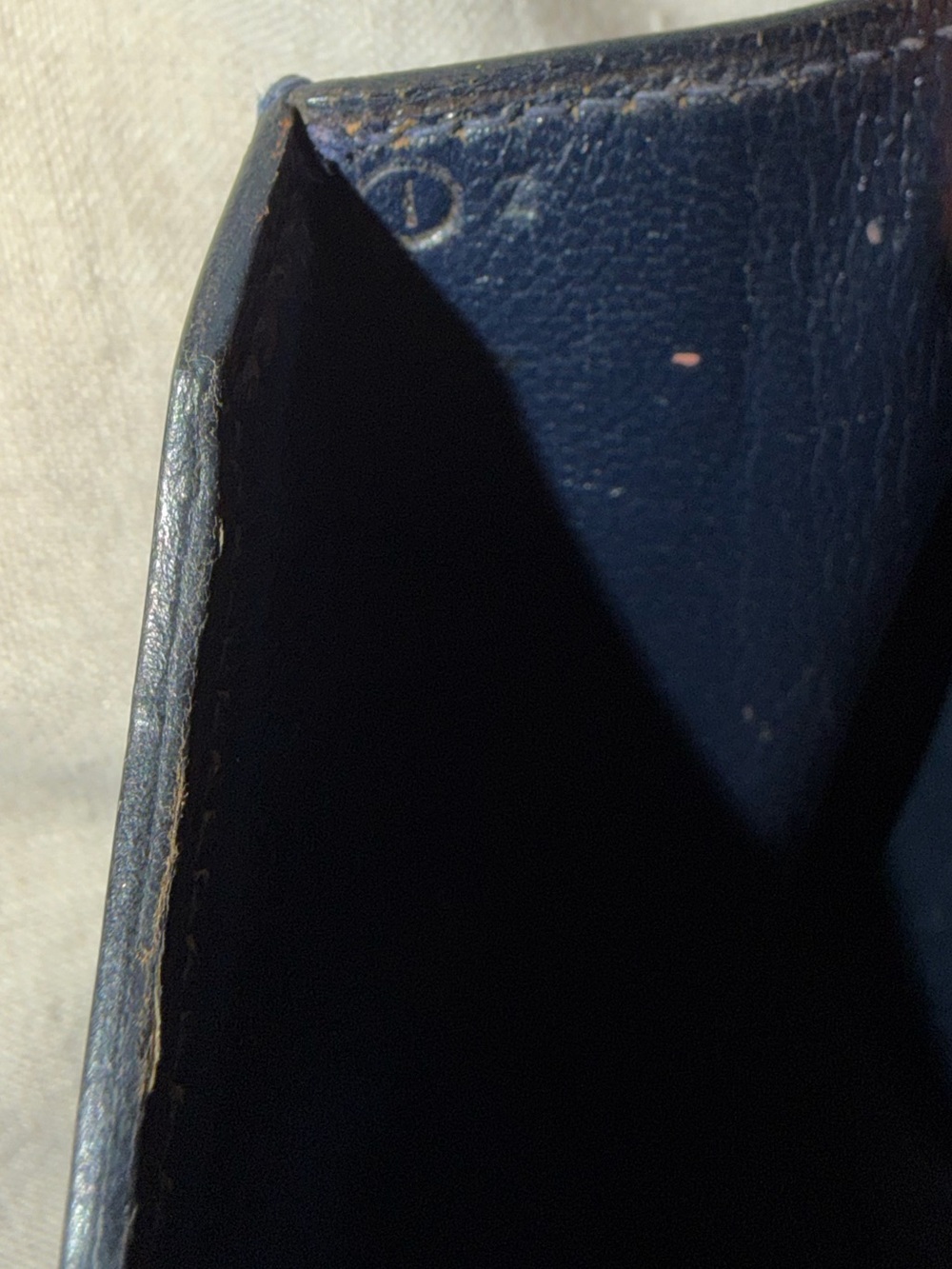 Hérmes Box Dolly Navy Leather Shoulder Bag - Picture 12 of 12